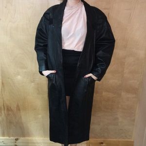 Vintage Western Leather Trench